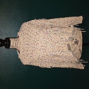 Distressed Multi Colored Sweater